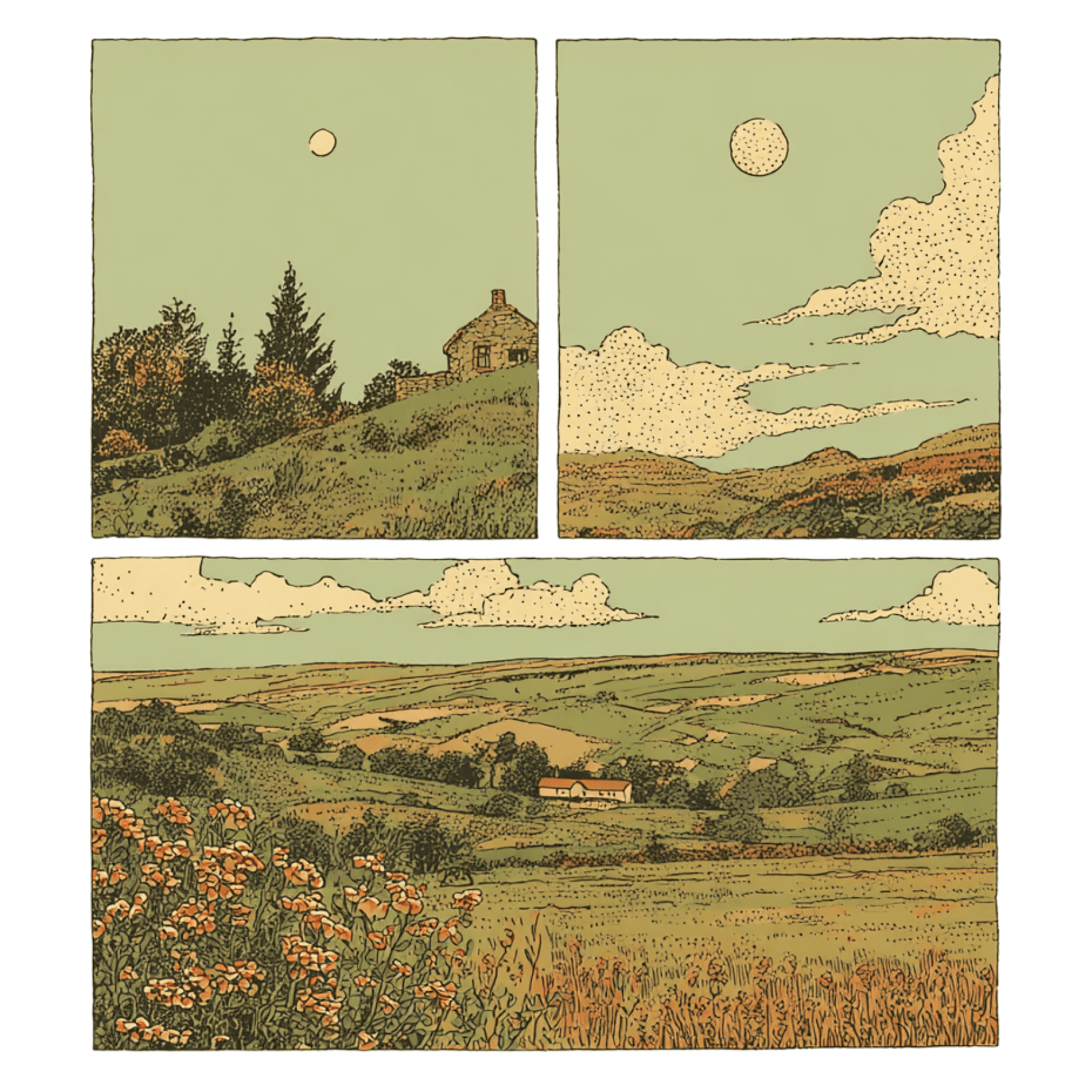 Rural Pastoral Scenes