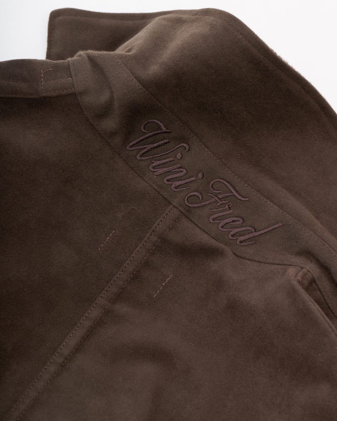 Wini Fred embroidery on the Earl jacket