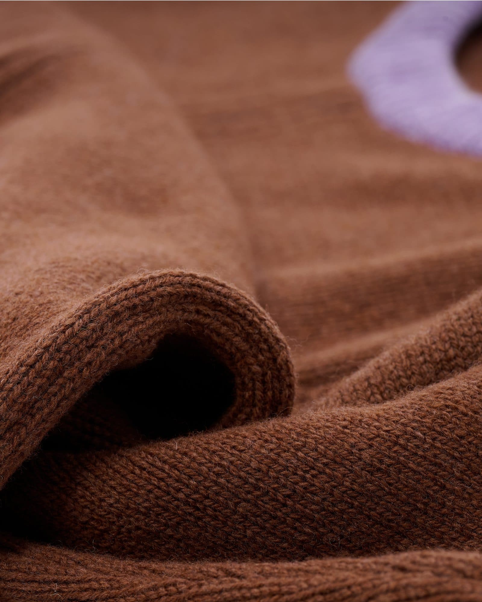Ribbed cuff of the Phacelia knit